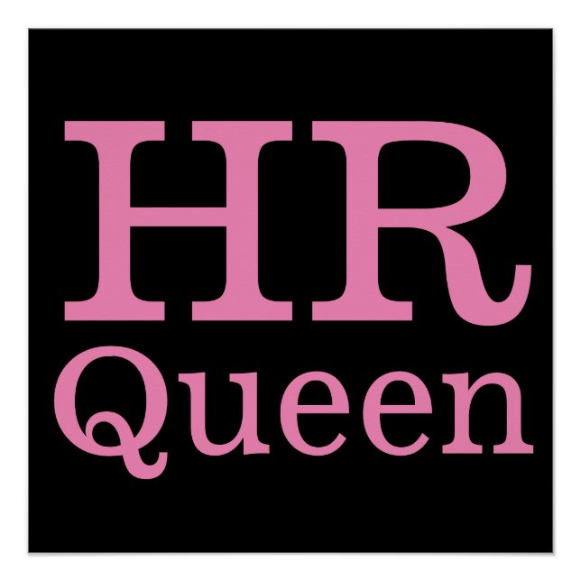 Poster HR Queen 👸 🏻 👑 PERSONNALISABLE (Devant)