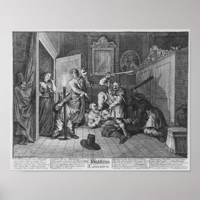 Poster Hudibras Catechiz, Plaque IV (Devant)