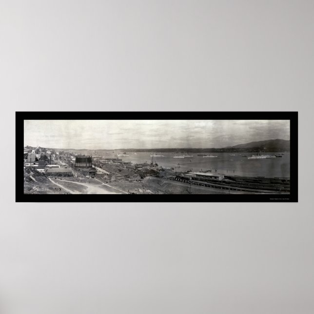 Poster Hudson River Parade Photo 1909 (Devant)