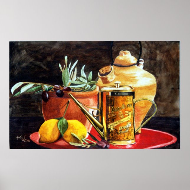 Poster Huile d'olive (Devant)
