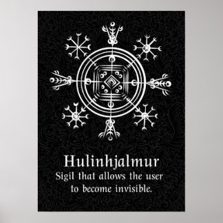 Poster Hulinhjálmur - Norse Sigil d'Invisibilité