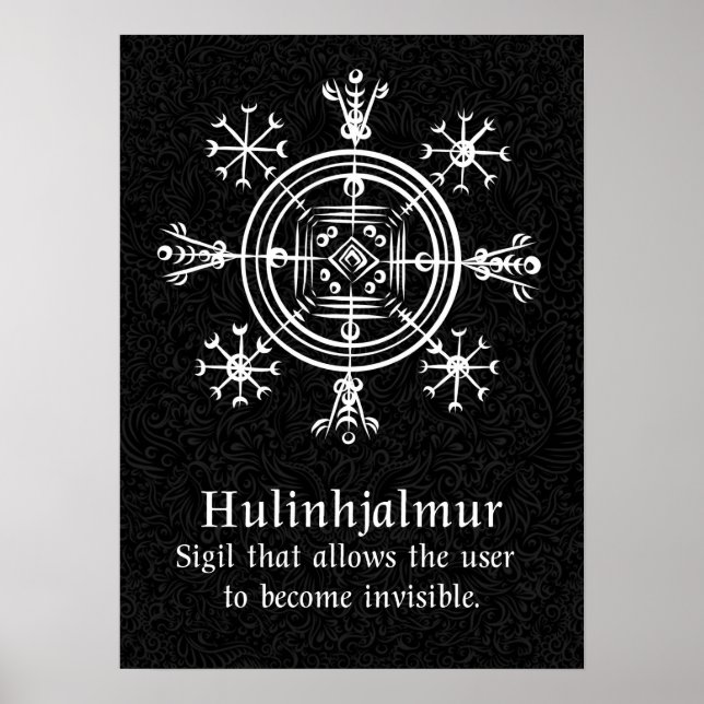Poster Hulinhjálmur - Norse Sigil d'Invisibilité (Devant)