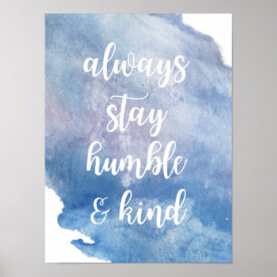Poster "Humble + Genre" Aquarelle