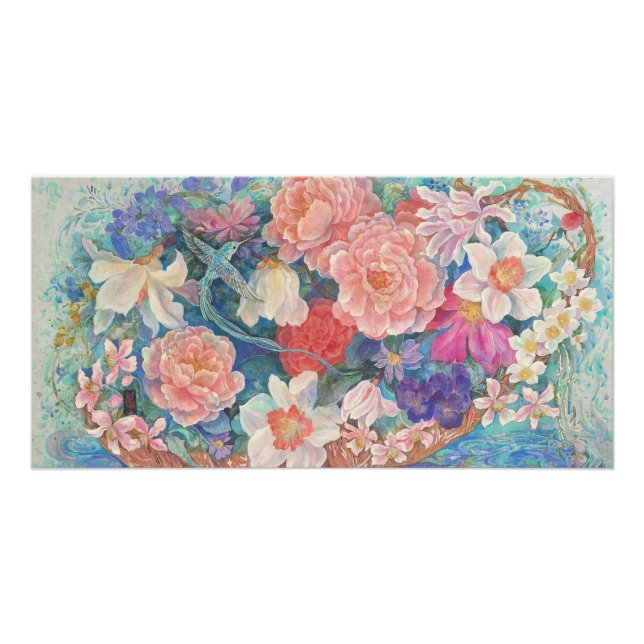 Poster Hummingbird's Floating Garden (Devant)