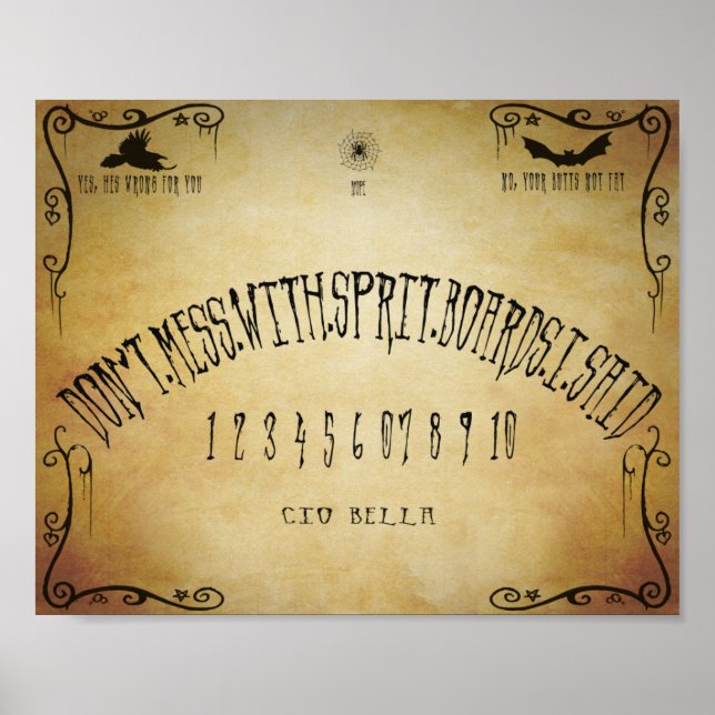 Poster Humour de la carte Spirit (Devant)