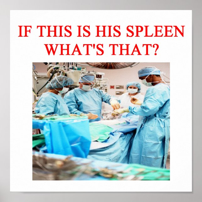 Poster humour docteur drôle (Devant)