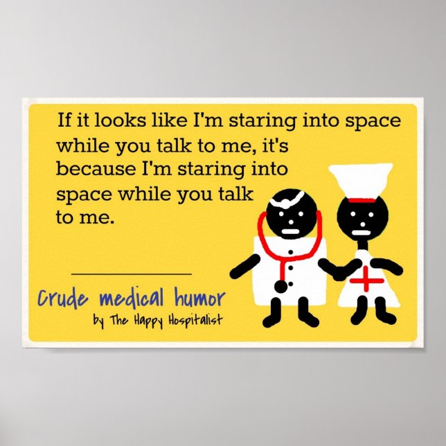 Poster Humour Médicale (Devant)
