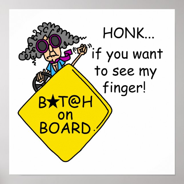 Poster Humour Road Rage (Devant)