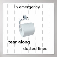 Poster humour toilette