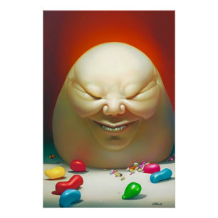 Poster Humpty Dumpty avait une grande collection de haric