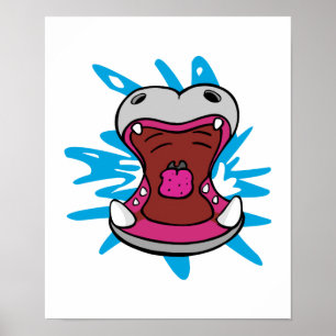 Poster hungry hippo