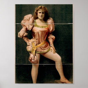 Poster Hurly Burly, Théâtre Rétro 'Sylvia Thorne'