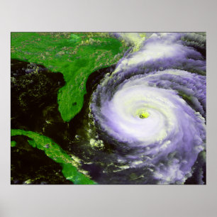 Poster Hurrican Fran outre de la Floride - image de 1996