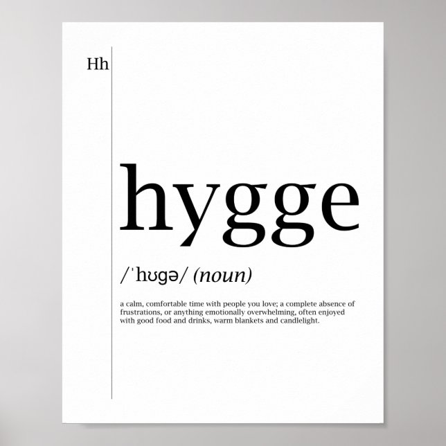 Poster Hygge - Culture danoise (Devant)