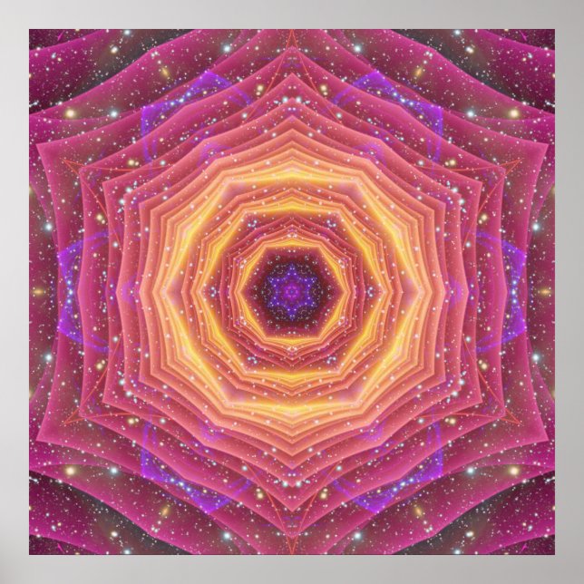 Poster Hyper Gate Mandala (Devant)