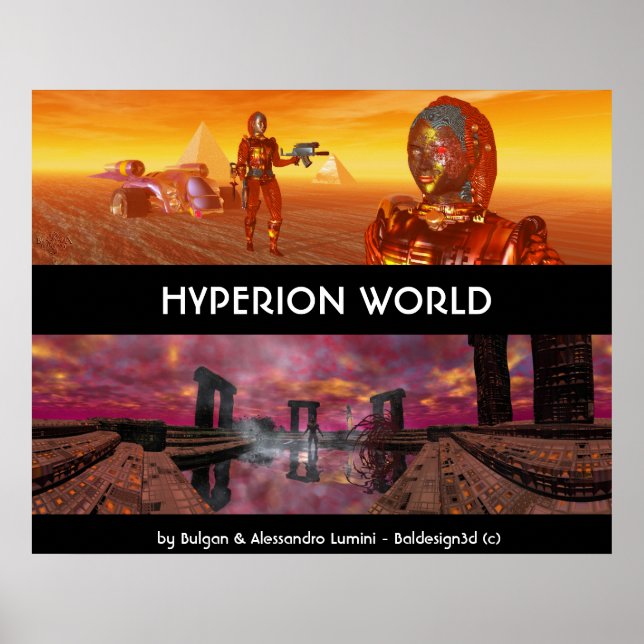 Poster HYPERION MONDE SCIENCE-FICTION Scifi (Devant)