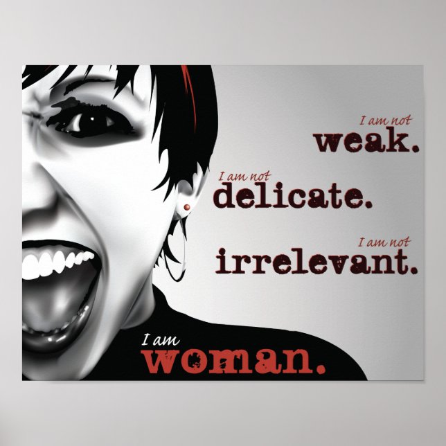 Poster I Am Woman 11x14 (Devant)
