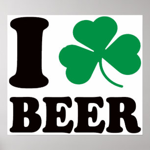 Poster I bière de shamrock