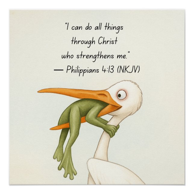 Poster I can do all things (Devant)