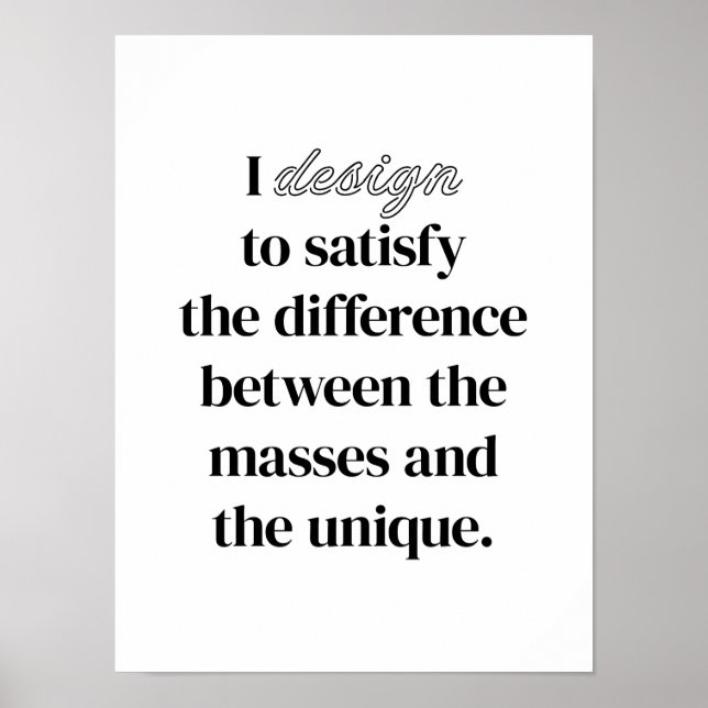 Poster I Design (Devant)