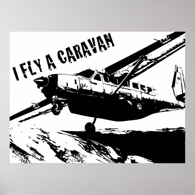 Poster "I FLY A CARAVAN" (Devant)