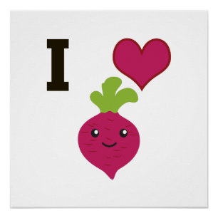 Poster I Heart Beets
