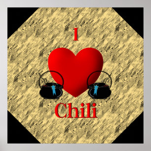 Poster I Heart Chili