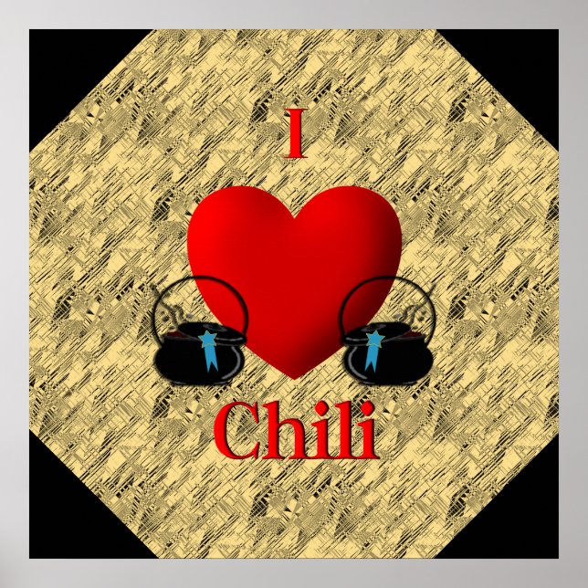 Poster I Heart Chili (Devant)