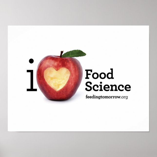 Poster "I Heart Food Science" (Devant)