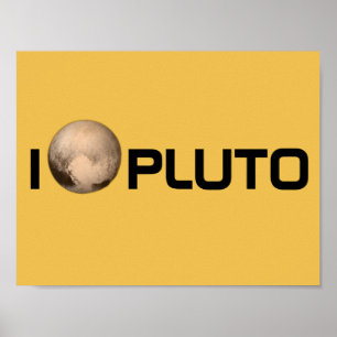 Poster I Heart Pluto New Horizon