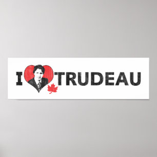 Poster I Heart Trudeau Wide