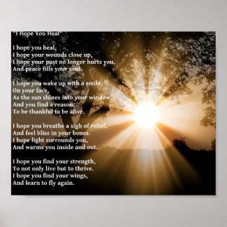 Poster "I Hope You Heal"