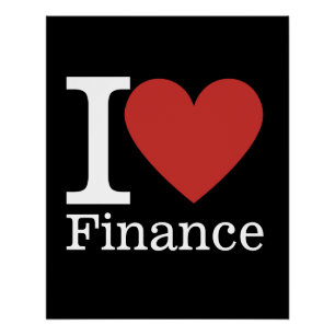 Poster I ❤️ Love Finance - Département des Finances - Pos