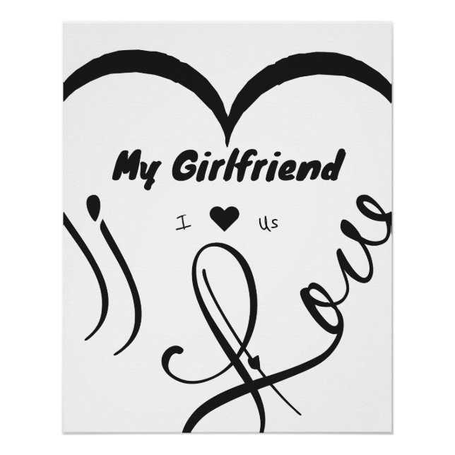 Poster I Love My Girlfriend - I ♥ Us (Devant)