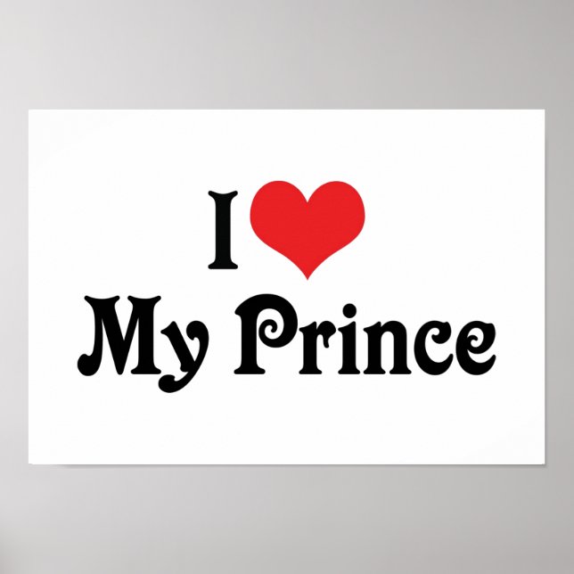 Poster I Love My Prince (Devant)