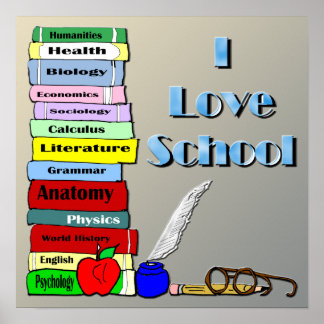 Poster I Love School