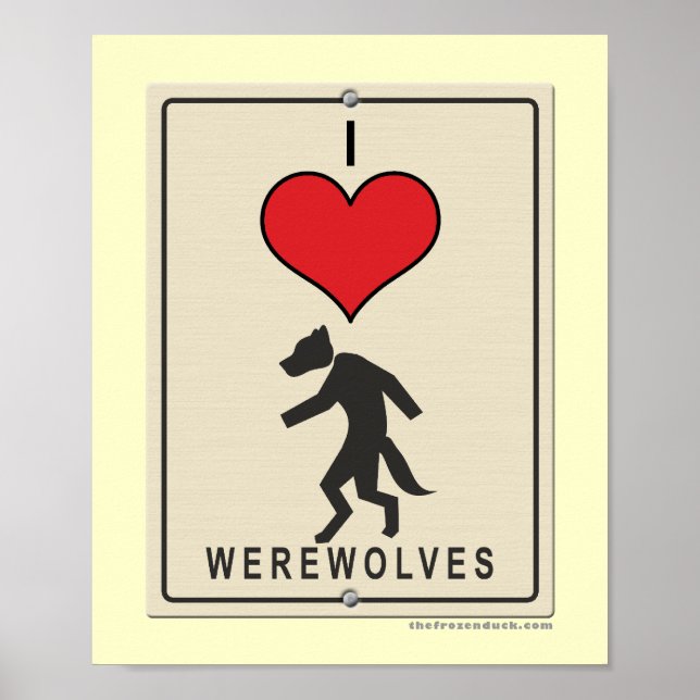 Poster I Love Werewolves (Devant)