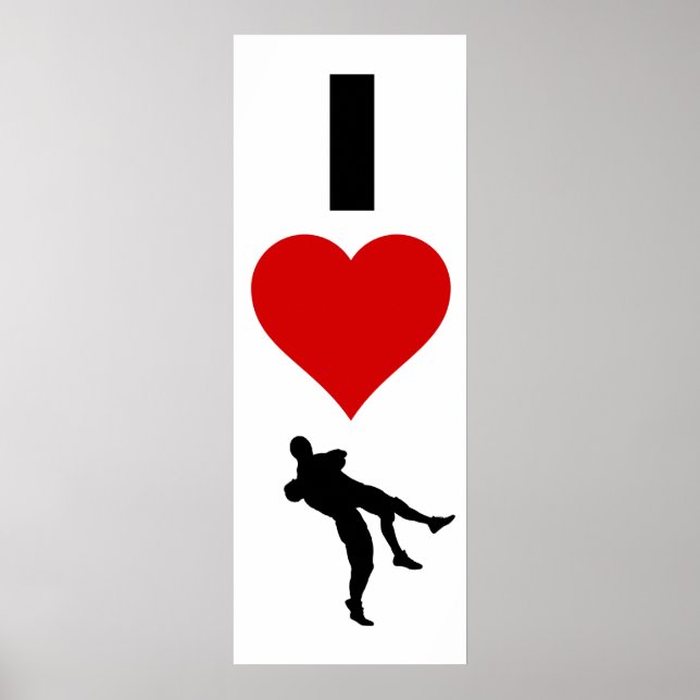 Poster I Love Wrestling (Vertical) (Devant)