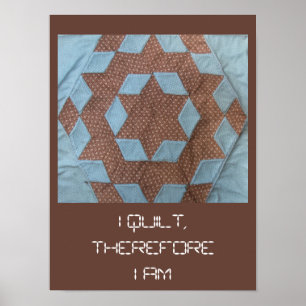 Poster - I Quilt ... Motif du château