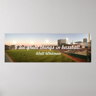 Poster "I See Great Things In Baseball"