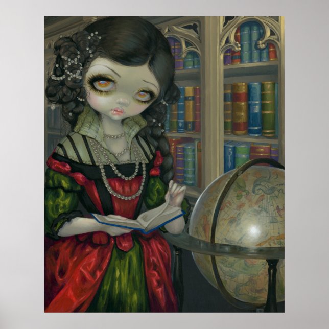 Poster I Vampiri La Libreria ART IMPRIMER art gothique va (Devant)