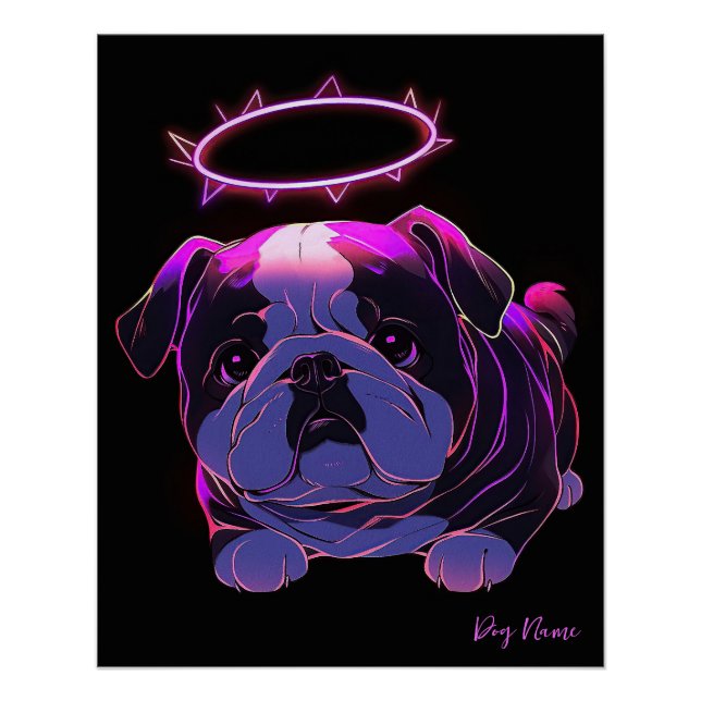 Poster I Will Always Love Bulldog Chien 005 - Christian B (Devant)