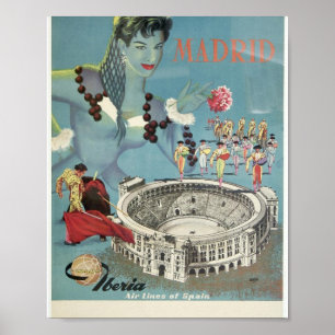 Poster Iberia Vintage « Madrid "