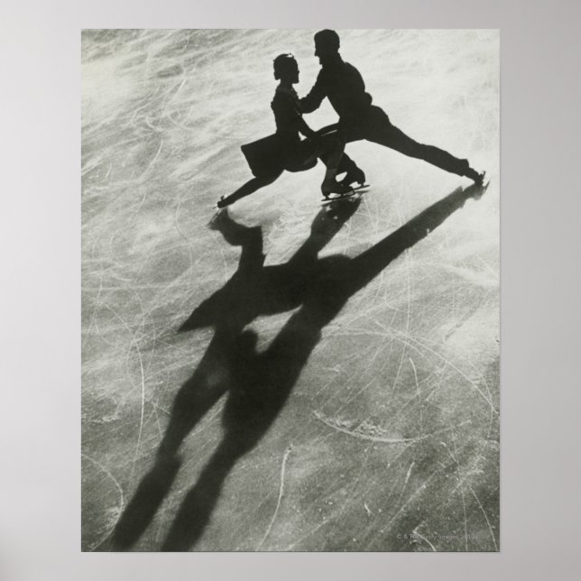 Poster Ice skating Couple (Devant)