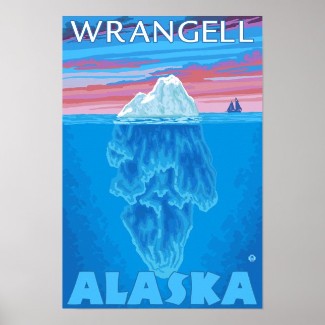 Poster Iceberg Cross-Section - Wrangell, Alaska (Devant)