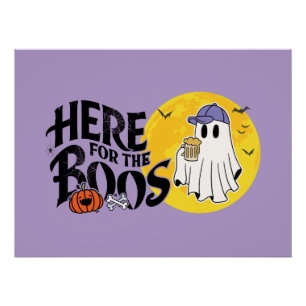 Poster Ici pour les Boos   Boire et obtenir votre Spook