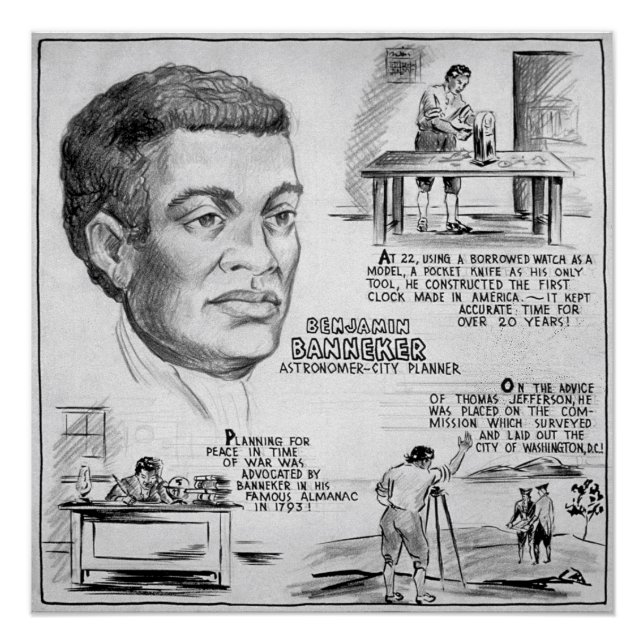 Poster Icône de l'histoire noire : Benjamin Banneker, Sci (Devant)