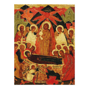 Poster Icône orthodoxe de la Mère de Dieu