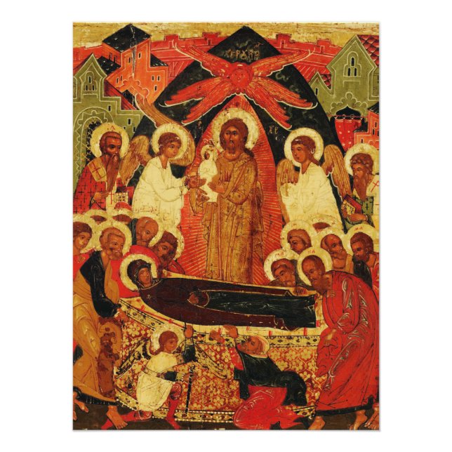 Poster Icône orthodoxe de la Mère de Dieu (Devant)