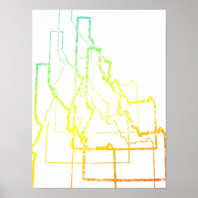 Poster idaho chill flou (Devant)